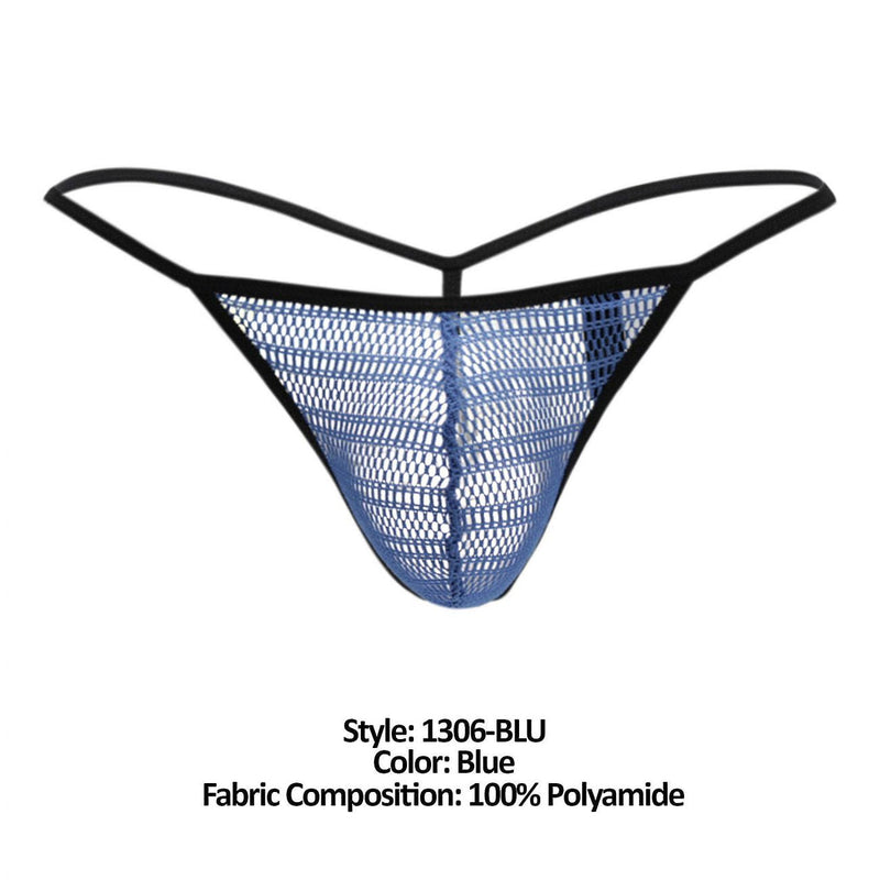 Doreanse 1306-blu mesh g-string string kleur blauw