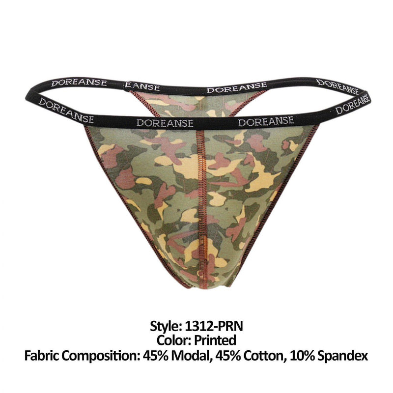 Doreanse 1312-PRN Camouflage String Color imprimé