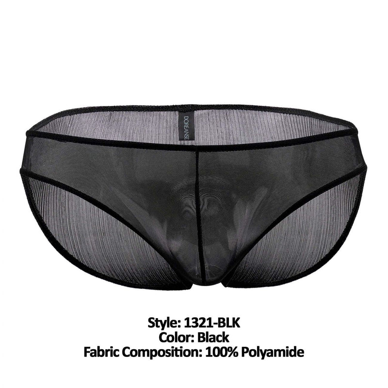Doreanse 1321-blk sexy schiere kurze Farbe schwarz