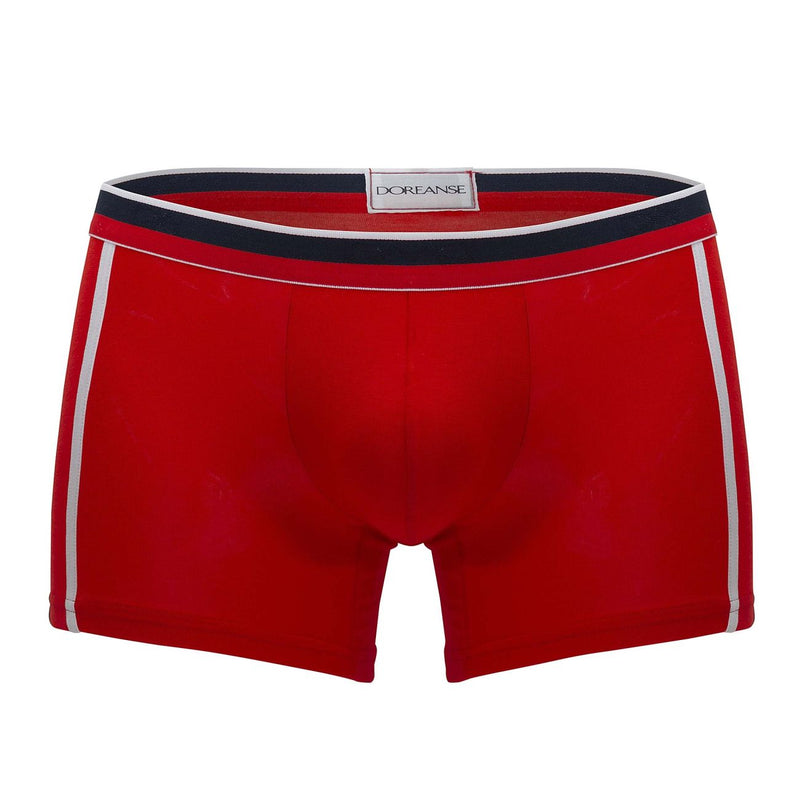 Doreanse 1713-RED Sporty Boxer Briefs Color Red-Navy