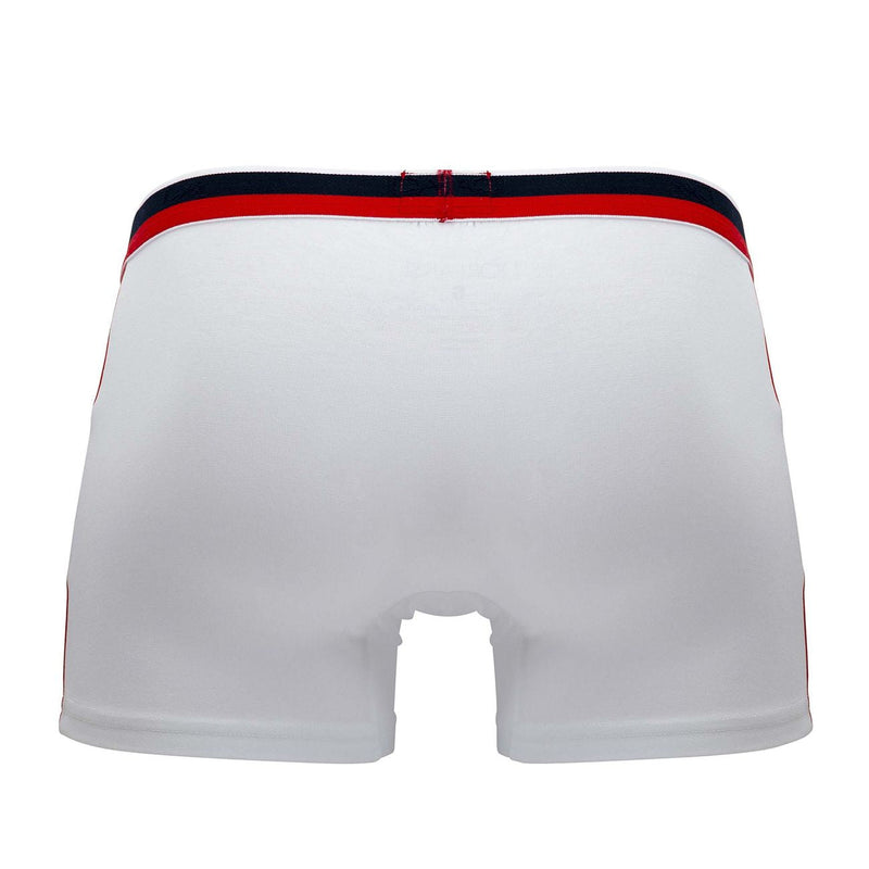 Doreanse 1713-WHT Sporty Boxer Briefs Color White-Red