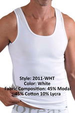 Doreanse 2011-WHT Essential Tank Top Color White