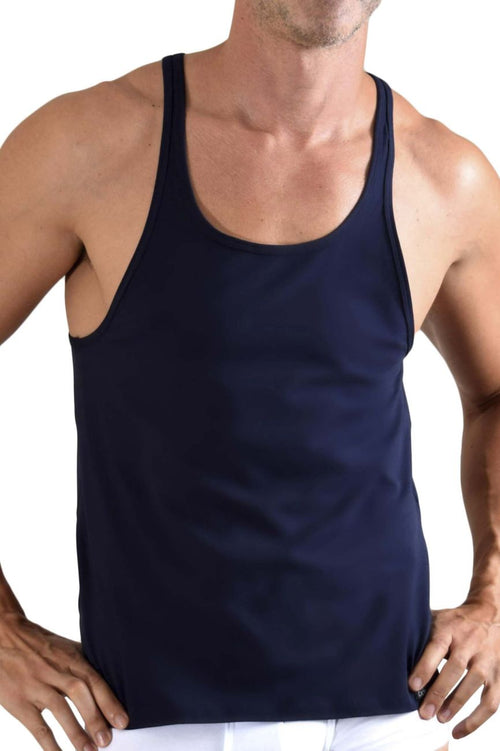 Doreanse 2042-NVY SPORTY TANK TOP COULLE NAVY