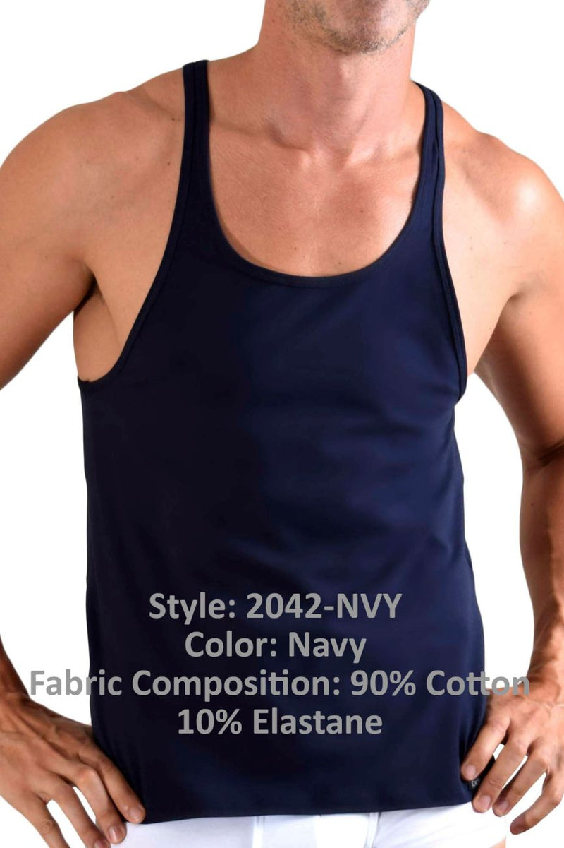 Doreanse 2042-NVY SPORTY TANK TOP COULLE NAVY