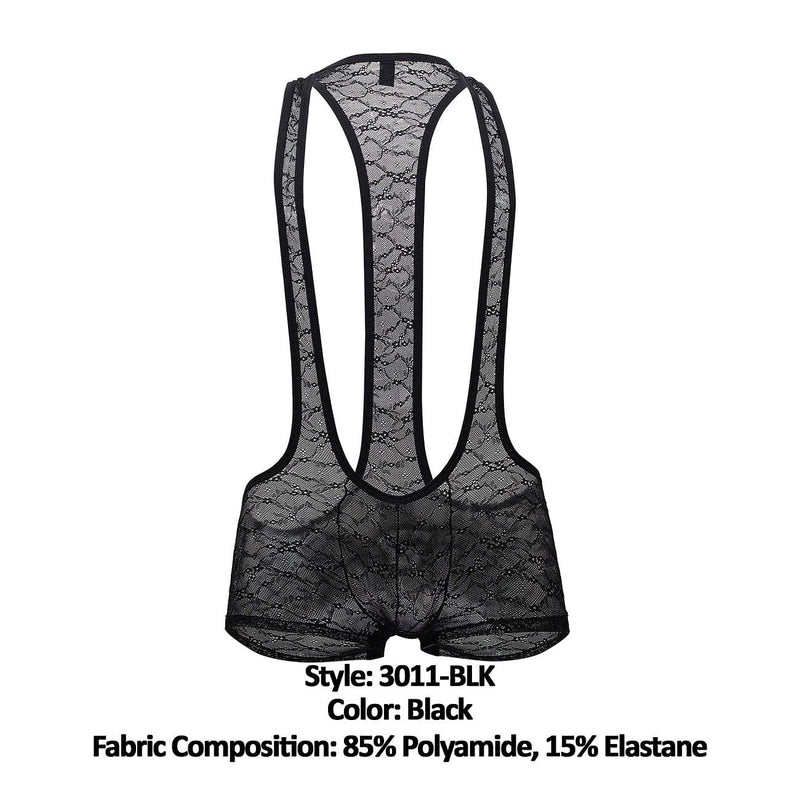 Doreanse 3011-Blk Lacet Wrestler Suit Color Black