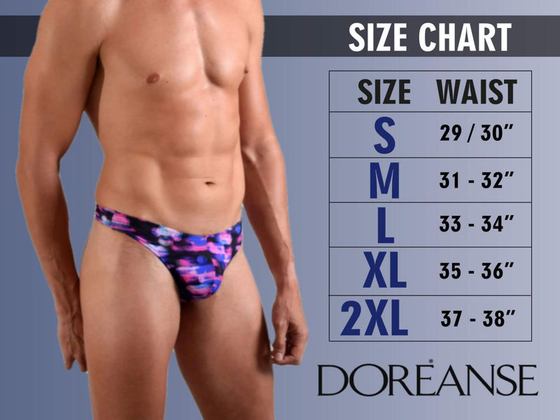 Doreanse 1012-CHR Borderline Thongs Color Charcoal