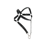 MaleBasics DMBL07 DNGEON Cross Cockring Harness Color Midnight
