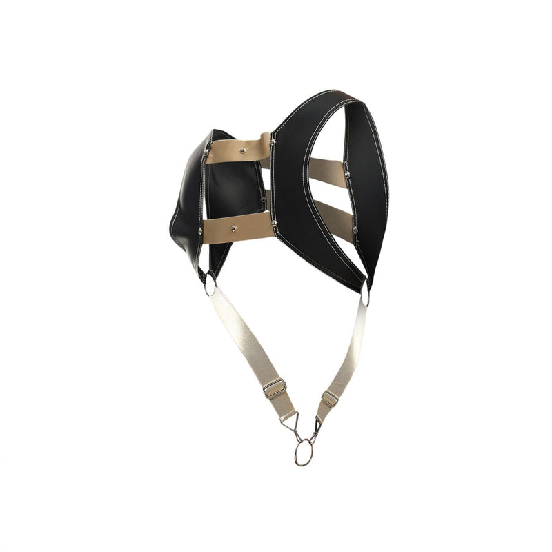 MaleBasics DMBL08 DNGEON Croptop Cockring Harness Color Golden