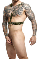 MaleBasics DMBL09 DNGEON Cross Chain Harness Color Army