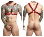 MaleBasics DMBL09 DNGEON Cross Chain Harness Color Red