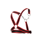 MaleBasics DMBL09 DNGEON Cross Chain Harness Color Red