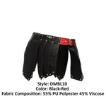 Malebasics DMBl10 Dngeon Jupe romaine couleur noir-rouge