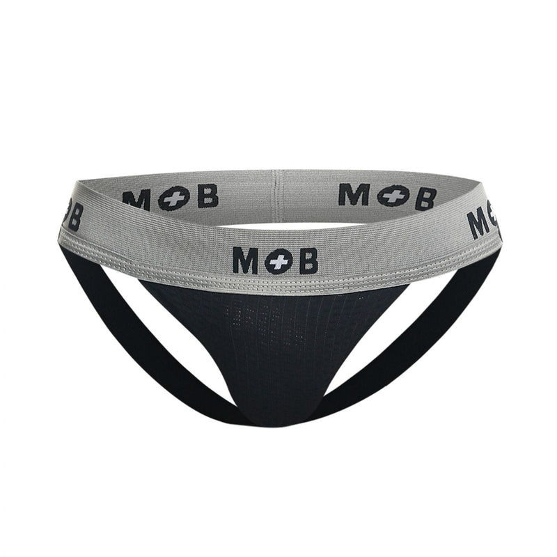 Malebasics MBL107 MOB Classic Fetish Jock da 3 pollici jockstrap Colore nero