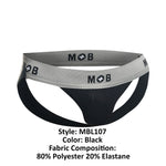 Malebasics MBL107 Mob Classic Fetish Jock 3 inch Jockstrap kleur zwart
