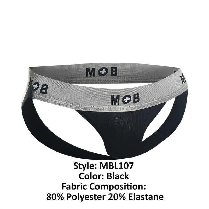 MaleBasics MBL107 MOBクラシックフェチジョック3インチジョックストラップカラーブラック