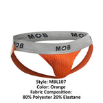 Malebasics MBL107 MOB Classic Fetish Jock 3 pollici jockstrap Color Orange