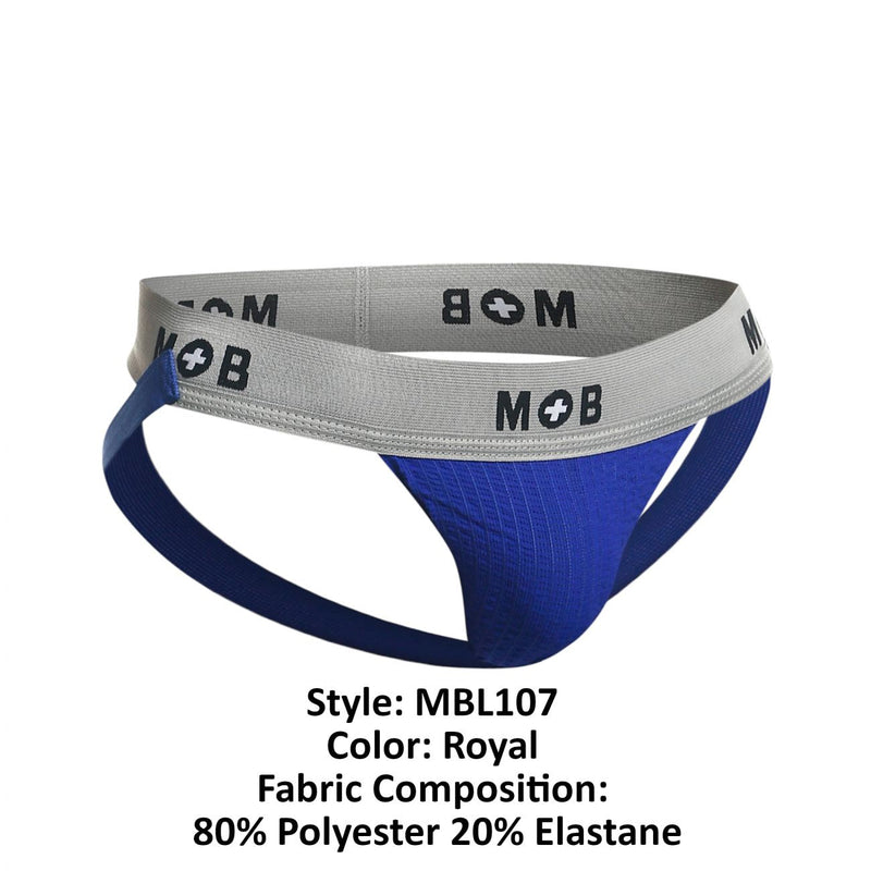 MaleBasics MBL107 MOB Classic Fetish Jock 3 Inches Jockstrap Color Royal