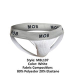 MaleBasics MBL107 MOB Classic Fetish Jock 3 Inches Jockstrap Color White