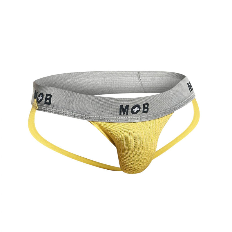 Malebasics MBL107 MOB Classic Fetish Jock da 3 pollici jockstrap Colore giallo