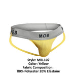 Malebasics MBL107 MOB Classic Fetish Jock da 3 pollici jockstrap Colore giallo