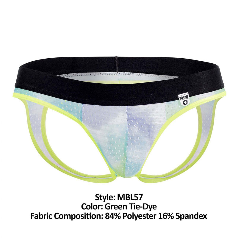 MaleBasics MBL57 Sinful Jockstrap Color Green Tie-Dye