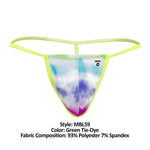 MaleBasics MBL59 Sinful Thongs Color Green Tie-Dye