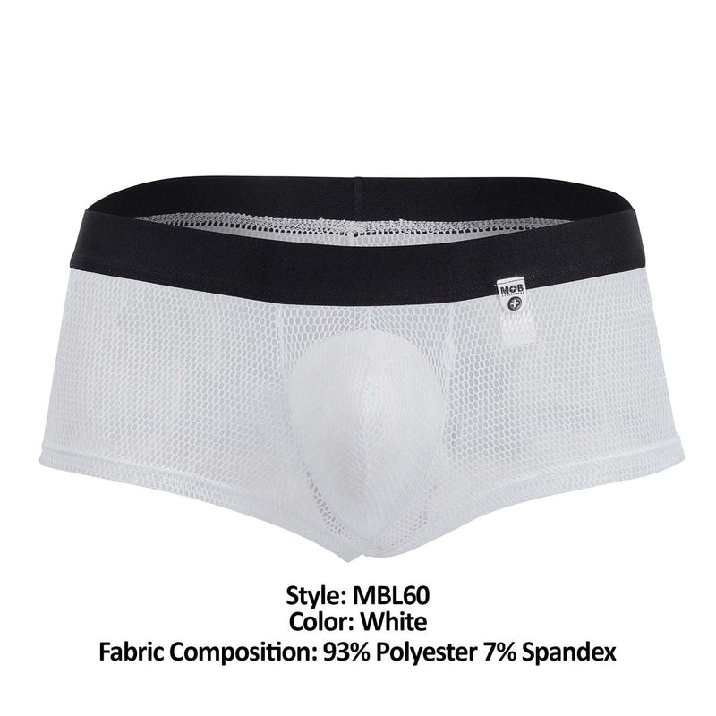 Malebasics MBL60 Sinnliche Boxer -Slips Farbe Weiß