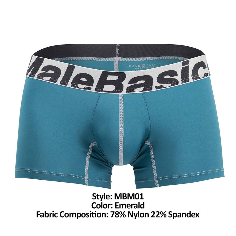 Malebasics mbm01 performance boxer slip color smeraldo