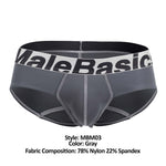 MaleBasics MBM03 Performance Briefs Color Gray