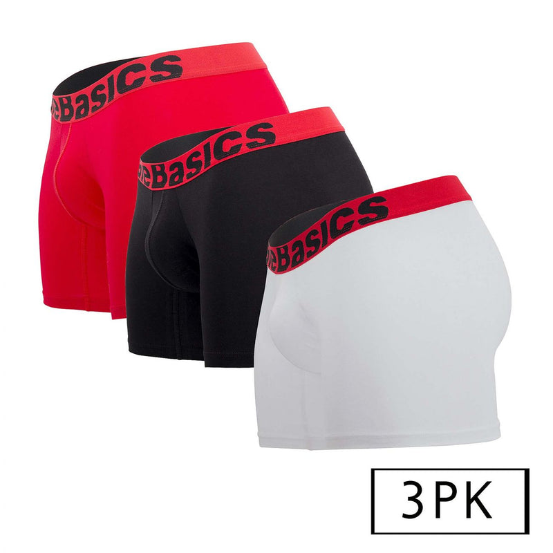 Malebasics mbt02 3pk boxer slip color multi