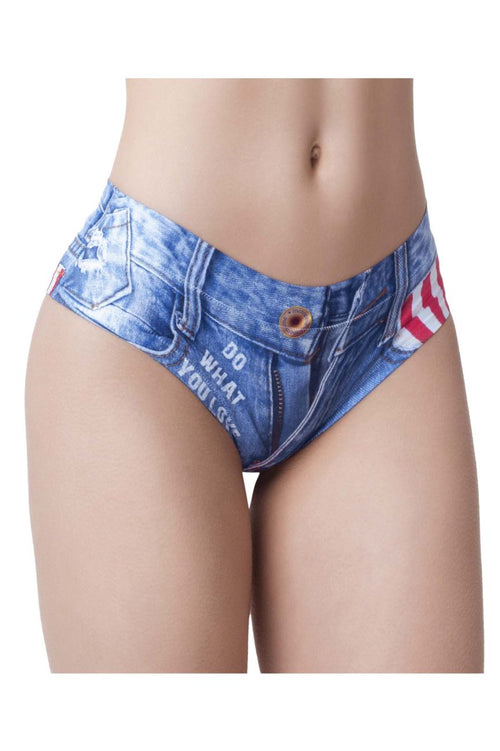 Mememe DBA-1 Denim Booty Slip Color Jeans amerikanische Flagge