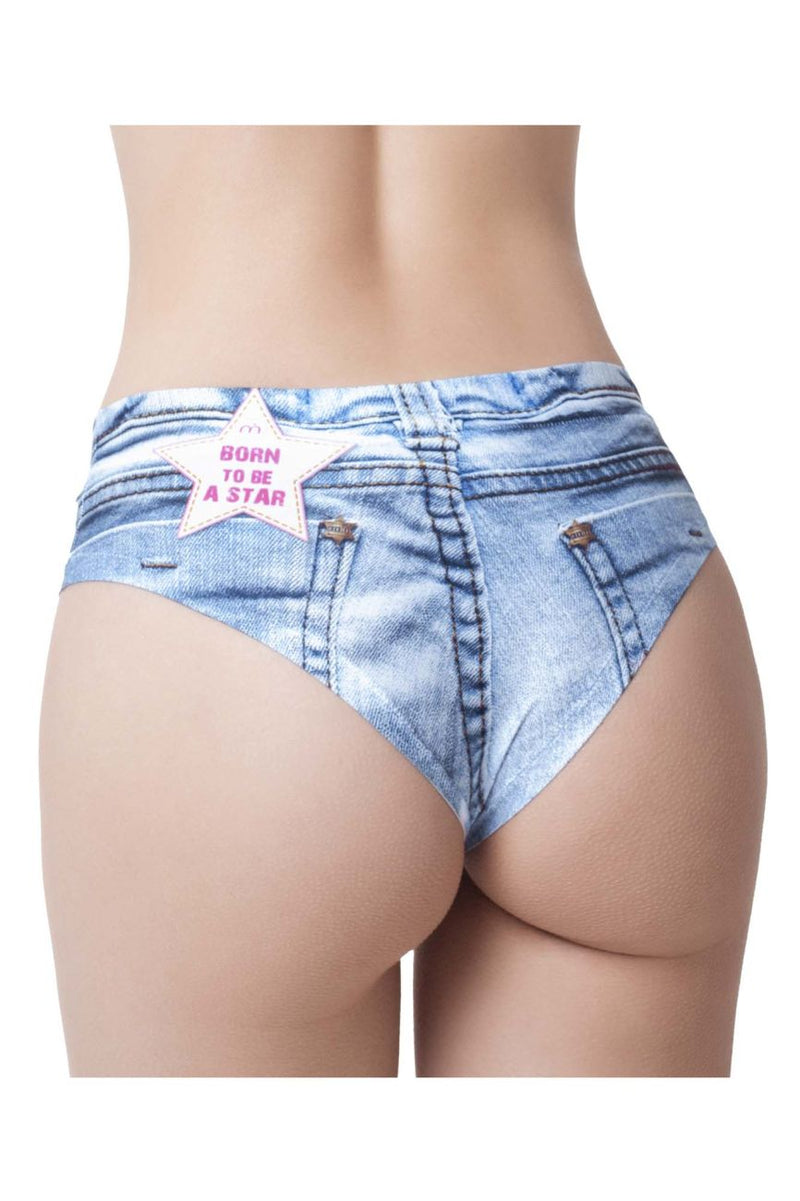 Mememe DBL-1 Denim Booty Slip Farbe Jeans Licht
