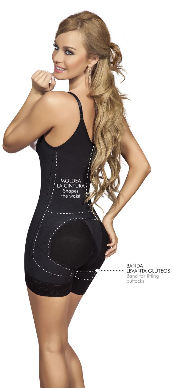 Moldeate 1013 Control Garment With Butt and Bust Lift Color Black