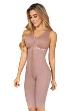 Moldeate 1061 Post Surgical Full Control Body Shaper Knee Length Color Mocha