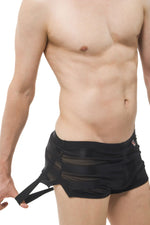 PetitQ PQ180906 Jock Athletic Shorts Color Black