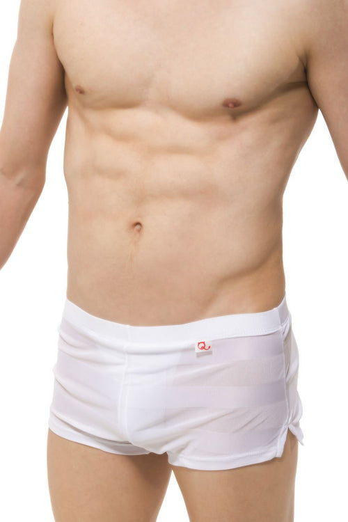 PetitQ PQ180907 Jock Athletic Shorts Color White