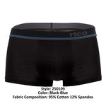 RICO 250109 3pk Braziliaanse trunks Kleur Zwart-blauw