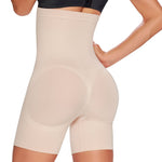 TrueShapers 1231 High-Waisted Mid-Thigh Short Color Beige