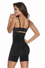 TrueShapers 1231 High-Waited Mid-Thigh Short Color Black