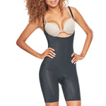 TrueShapers 1272 Mid-Thigh Invisible Open Bust BodyUit Couleur Noir