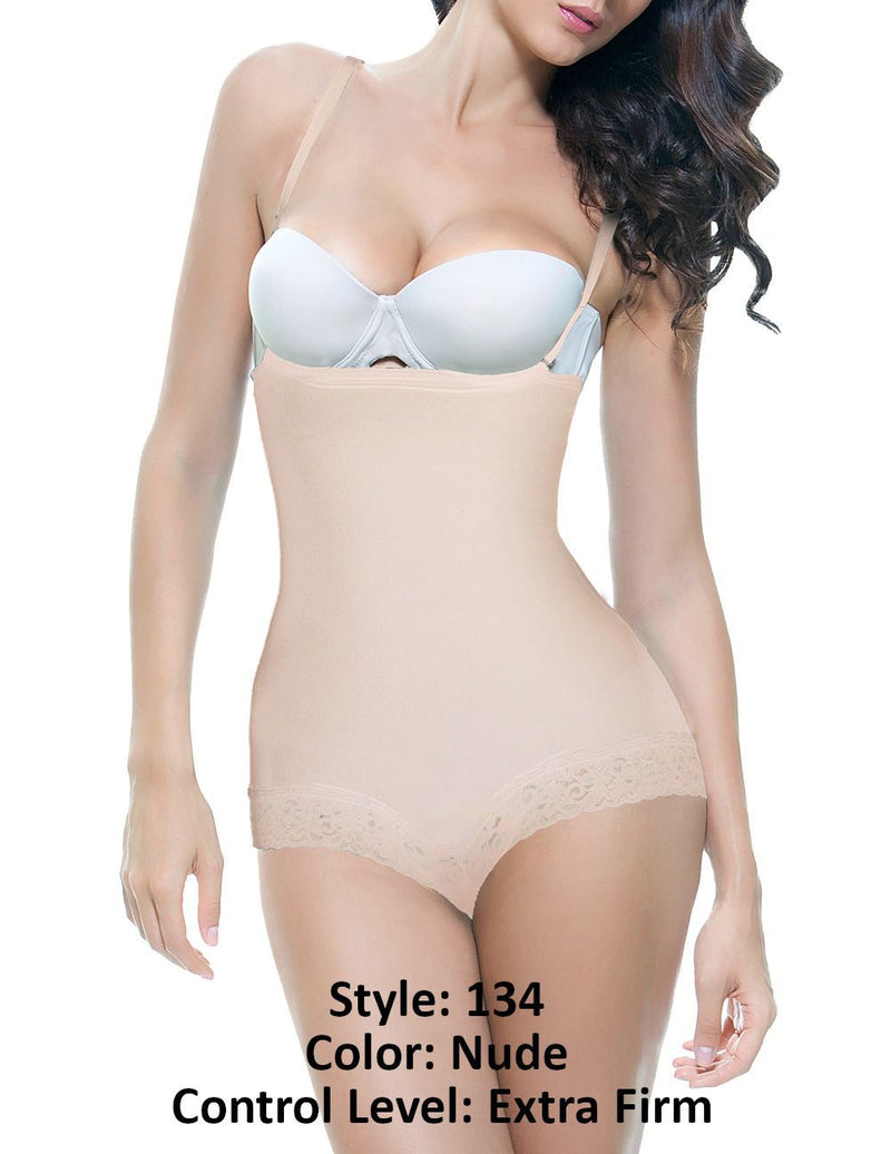 Vedette 134 Scarlett Strapless Shapewear Body w/ Lace Trim Color Nude –  D.U.A.