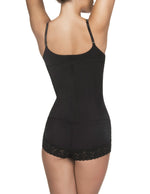 Vedet 136 Megane Open Bust Bodysuit w/ Lace Trim Color Black