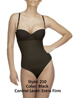 Vedette 210 Nadine Bustier Body en bikini couleur noir