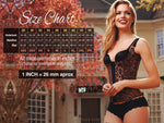 Vedette 134 Scarlett strapless shapewear body met kanten rand kleur zwart